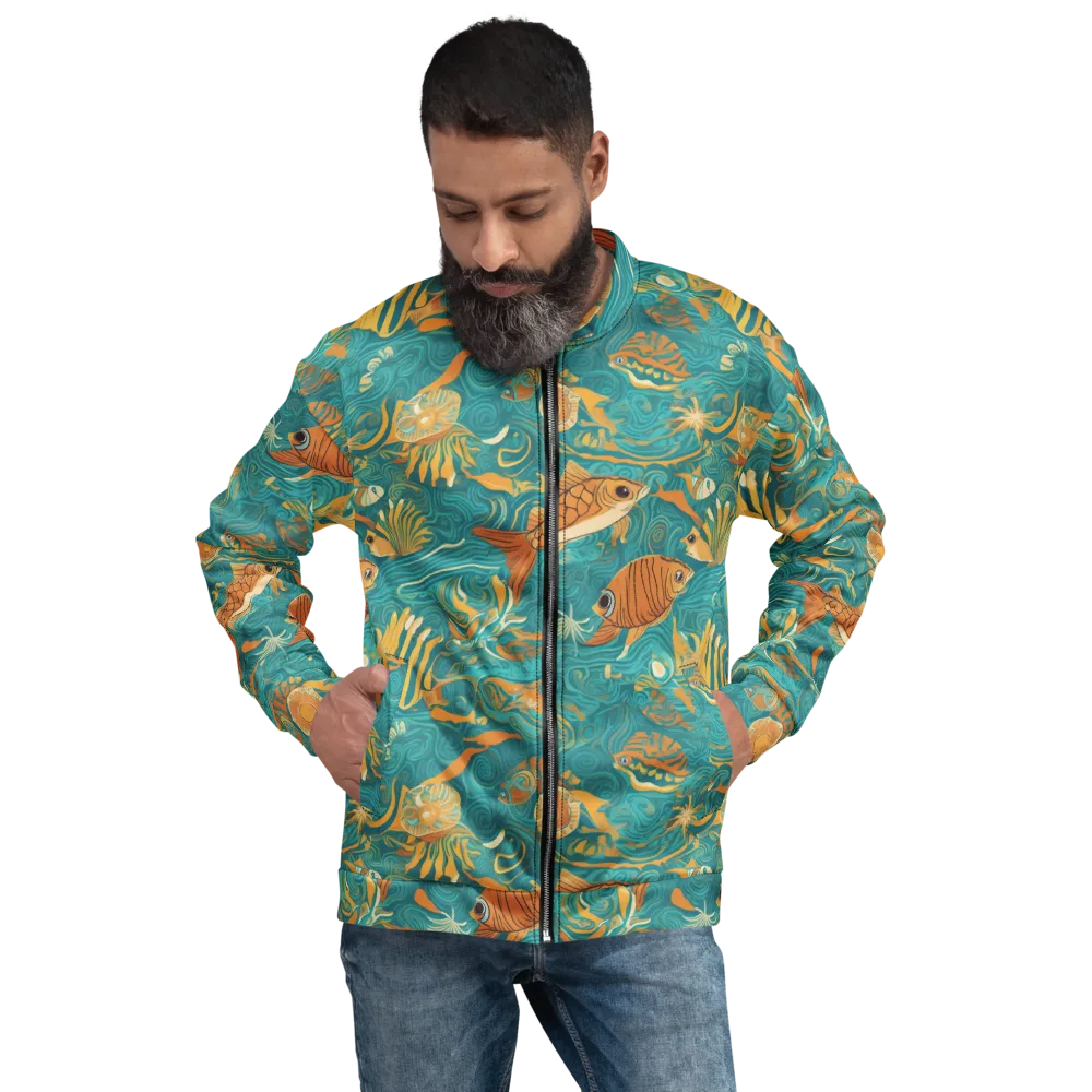 Tidal Ember on Bomber Jacket — Front