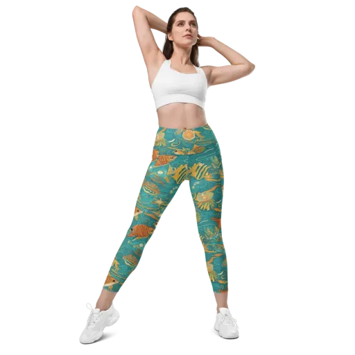 Tidal Ember on a Leggings with Pockets