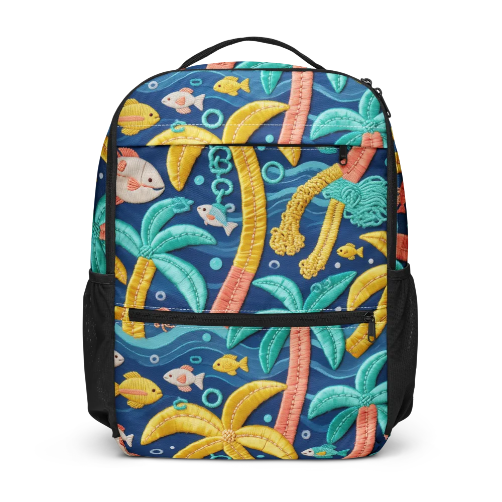 Tropical Tides on Utility Backpack — Front