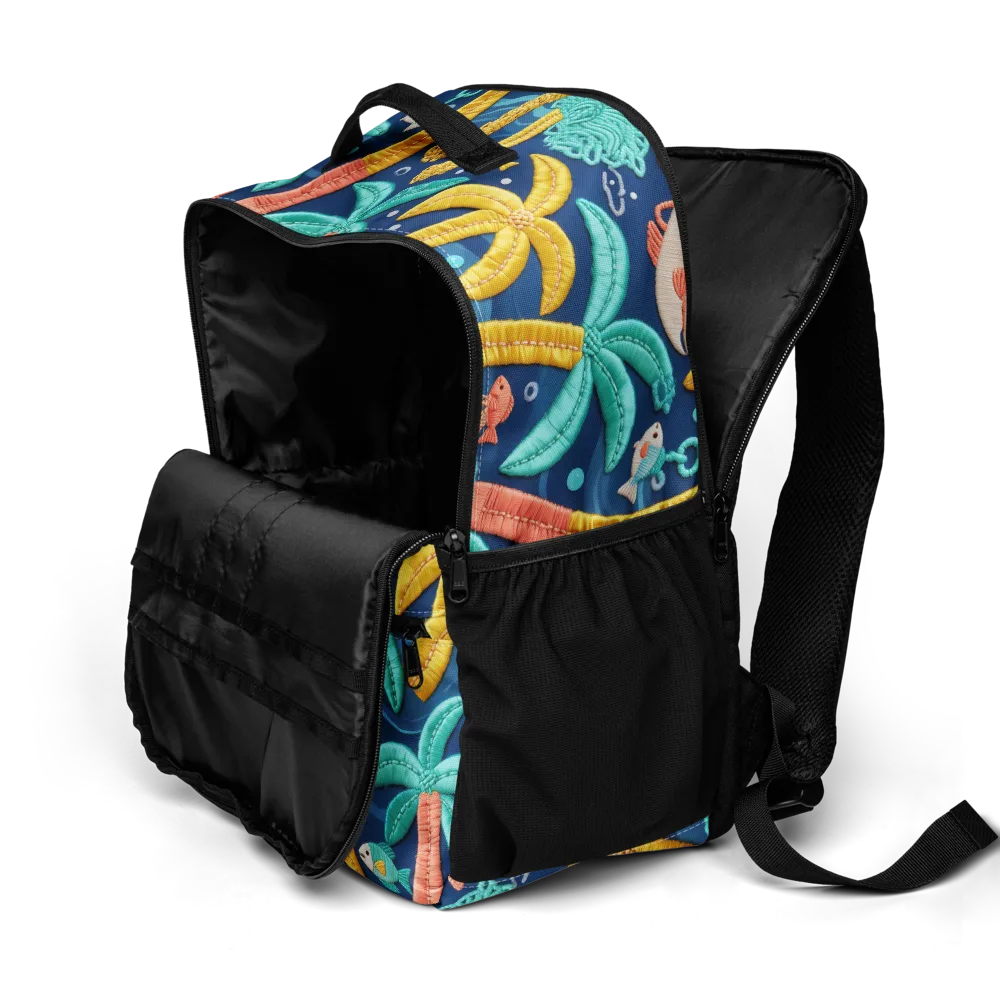 Tropical Tides on Utility Backpack — Product details 2