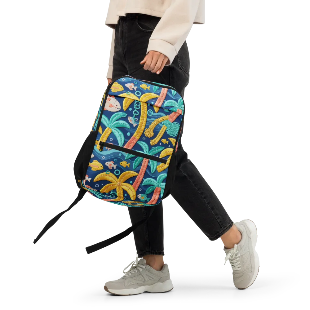 Tropical Tides on Utility Backpack — Front