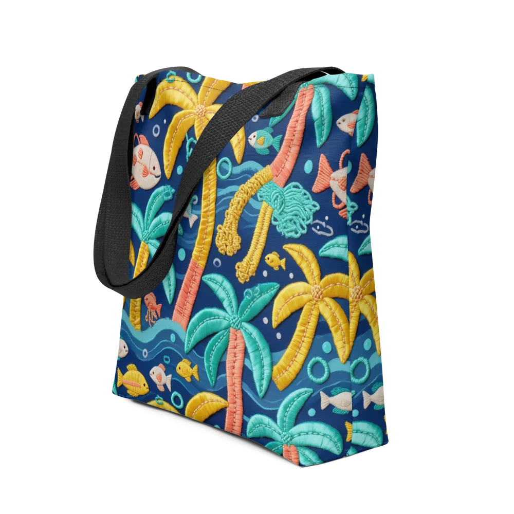 Tropical Tides on Tote Bag — Front