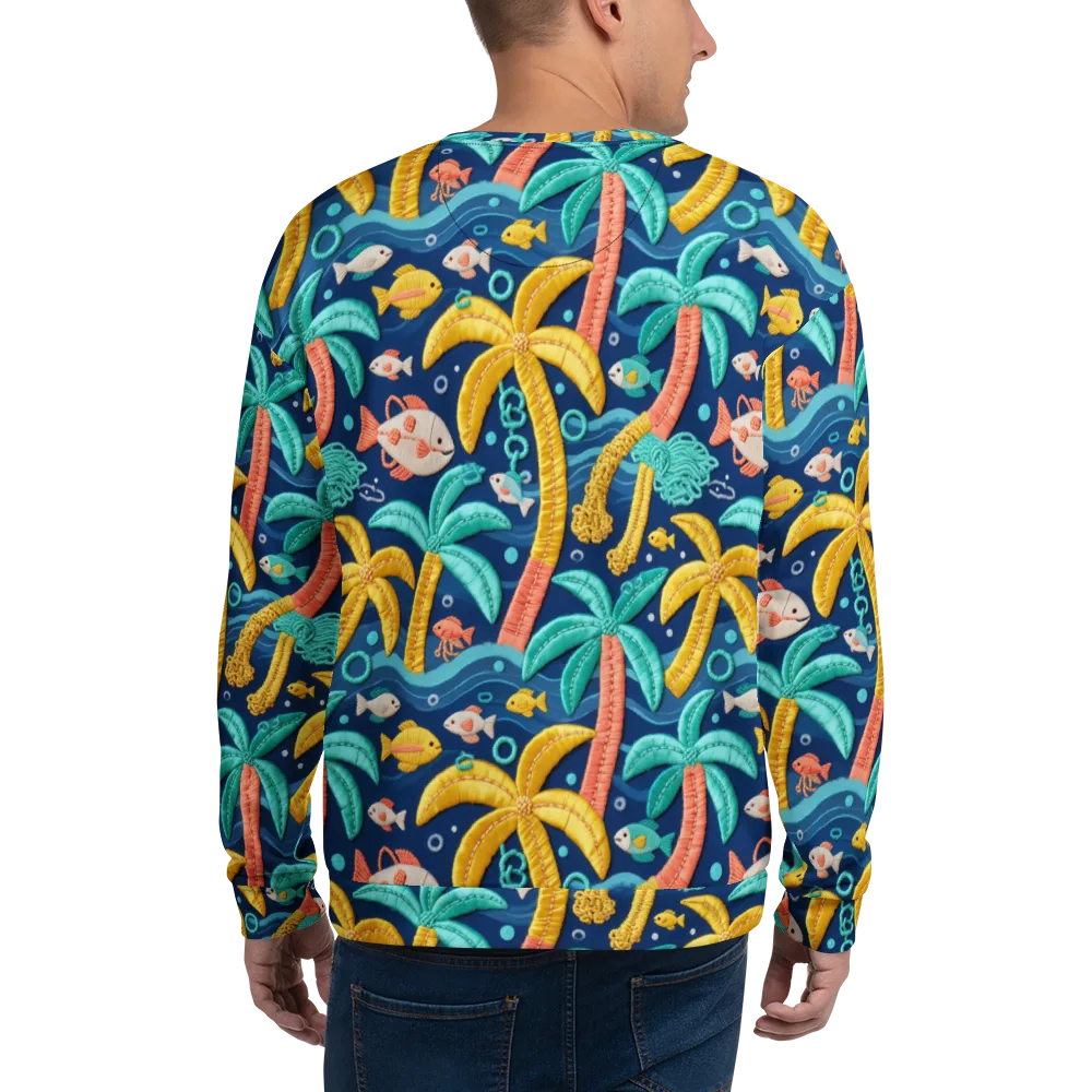 Tropical Tides on Sweatshirt — Back