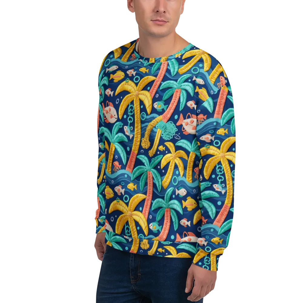 Tropical Tides on Sweatshirt — Left Front