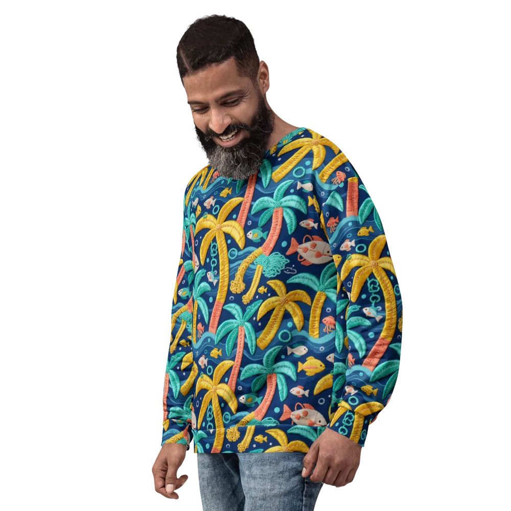 Tropical Tides on Sweatshirt — Left Front