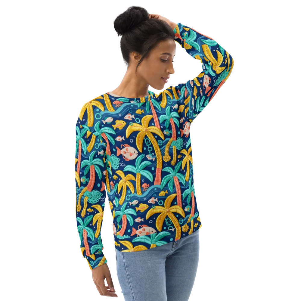 Tropical Tides on Sweatshirt — Right Front