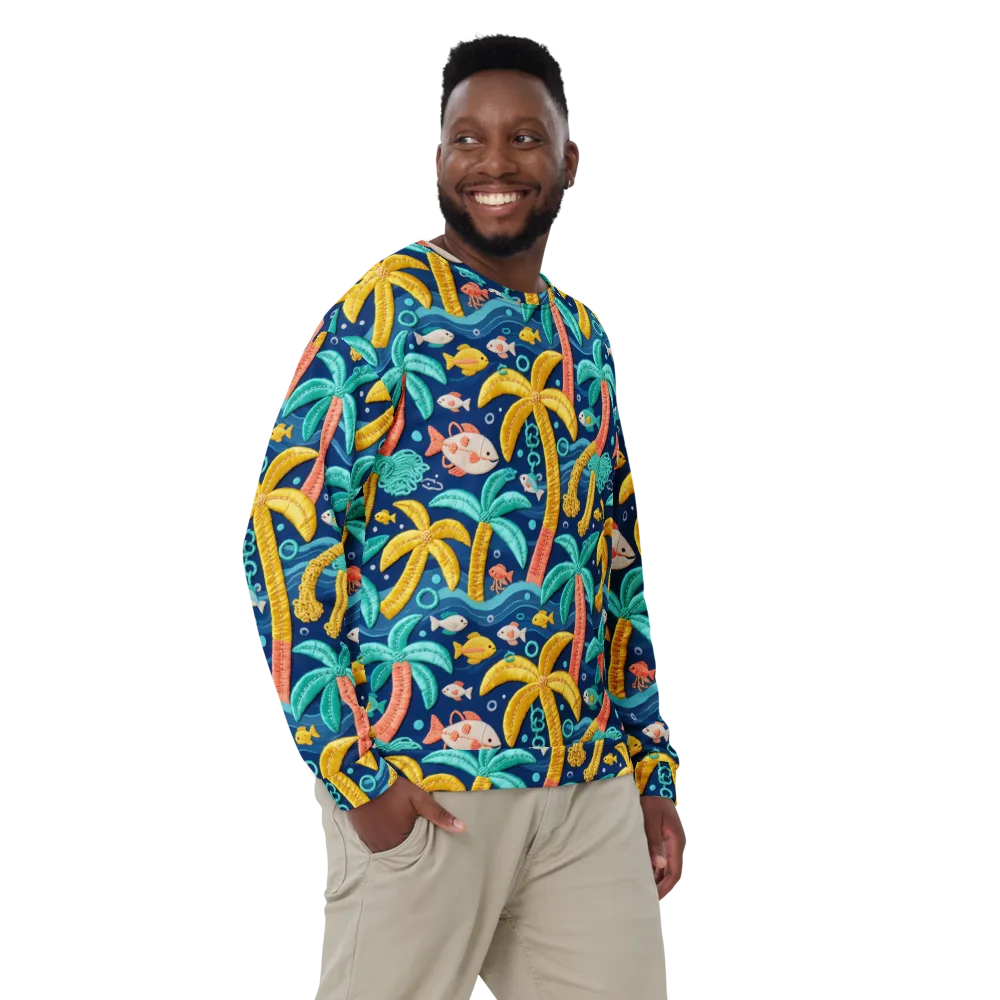 Tropical Tides on Sweatshirt — Front