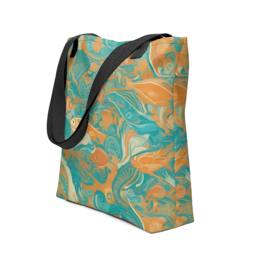 Coral Rhapsody on a Tote Bag