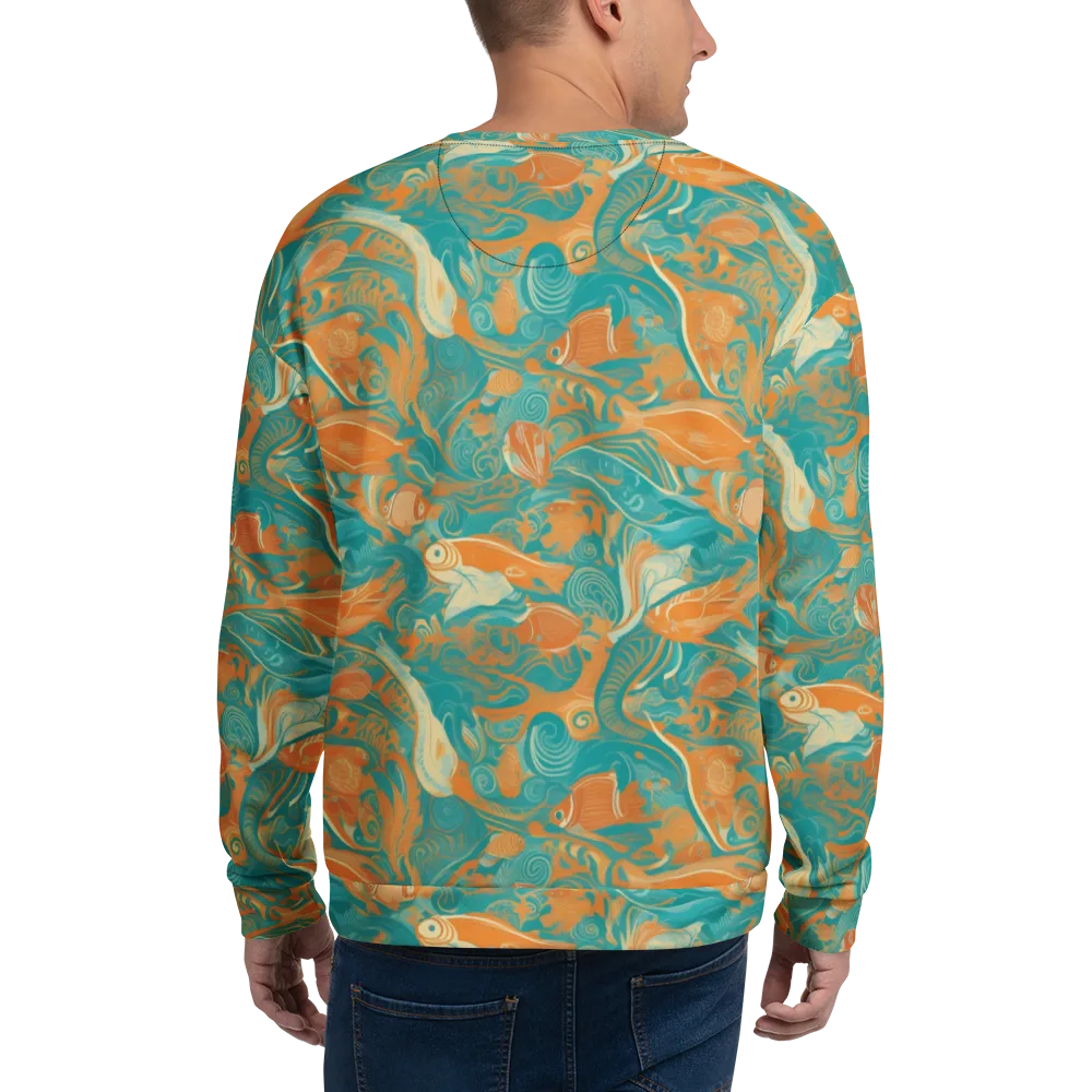 Coral Rhapsody on Sweatshirt — Back
