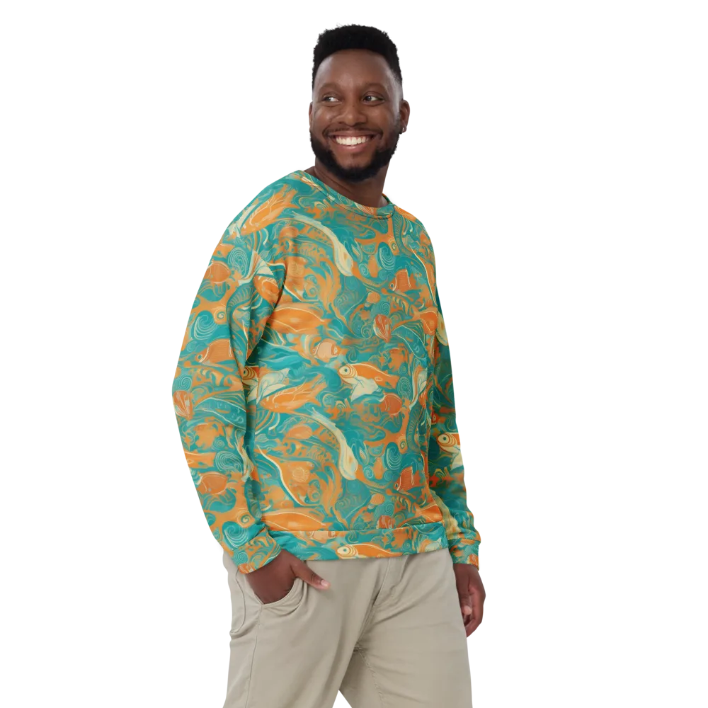 Coral Rhapsody on Sweatshirt — Front