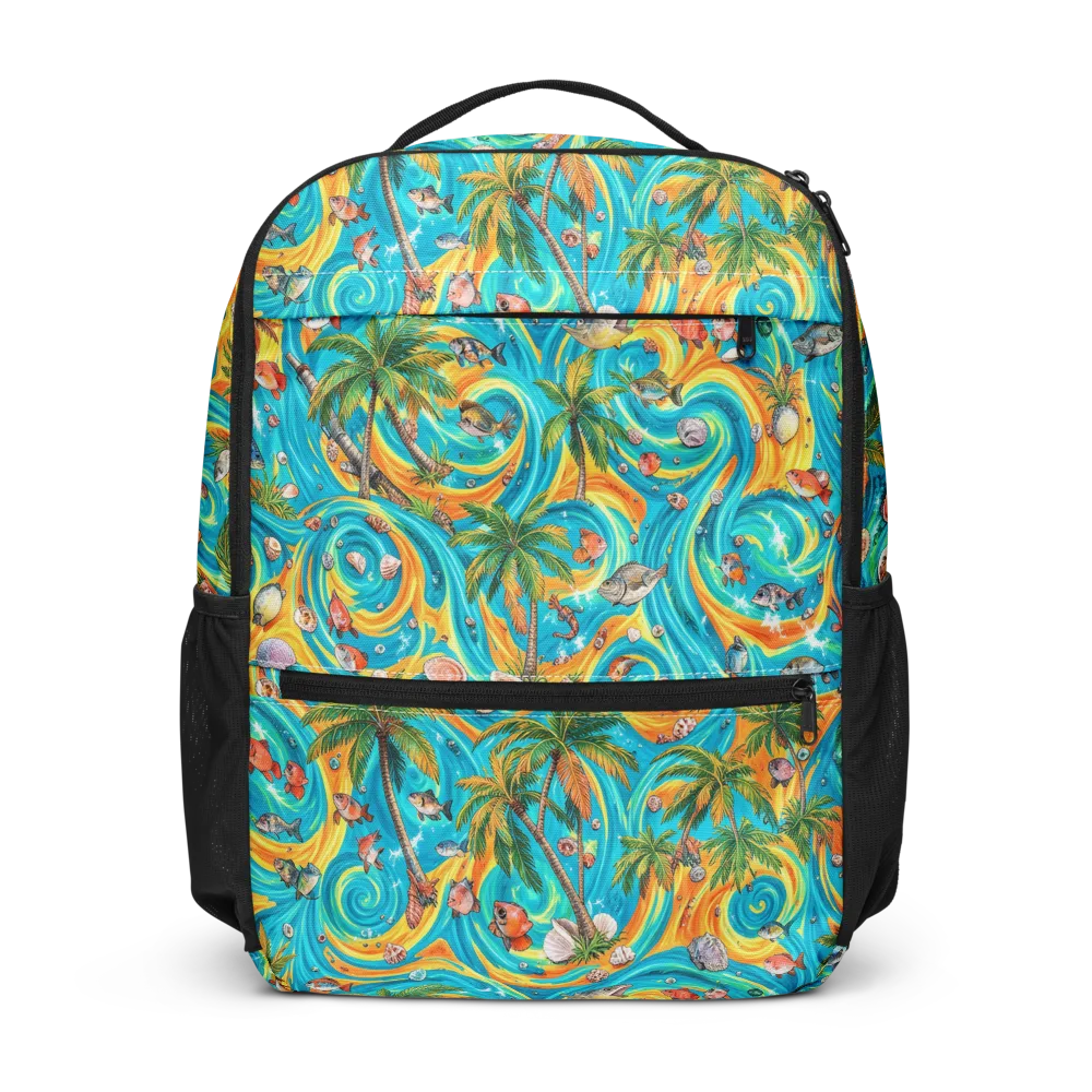 Paradise Gyre on Utility Backpack — Front