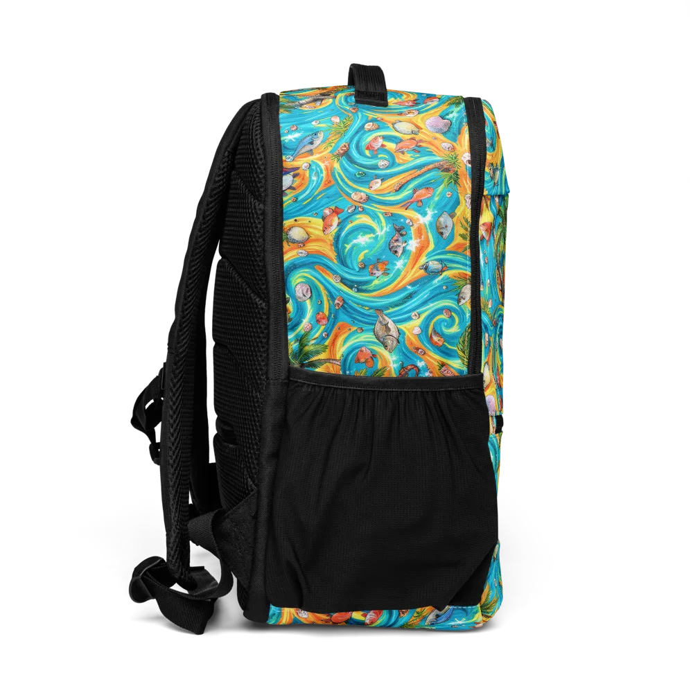 Paradise Gyre on Utility Backpack — Right