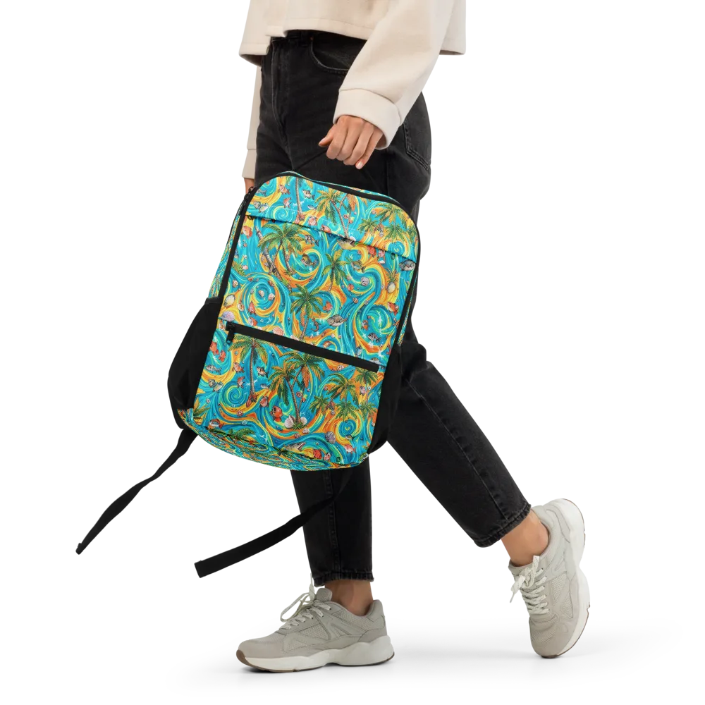 Paradise Gyre on Utility Backpack — Front
