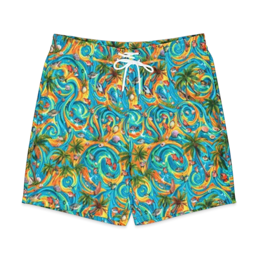 Paradise Gyre on a Men's Board Shorts