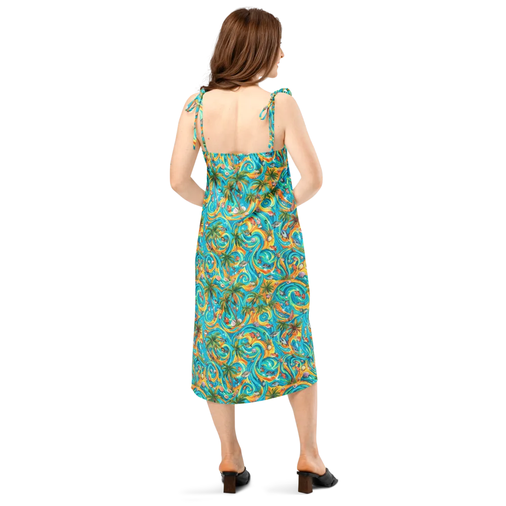 Paradise Gyre on Slip Dress — Back