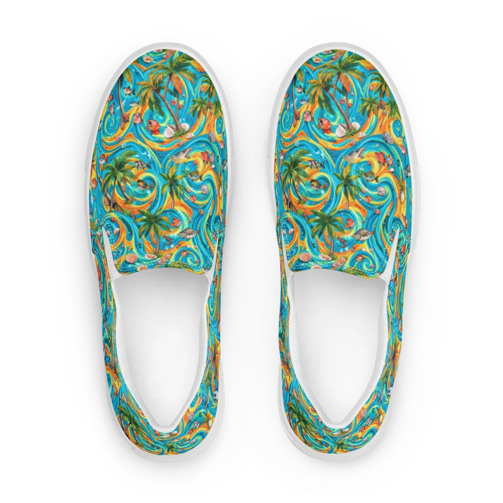 Paradise Gyre on Women's Slip-On Canvas Shoes — Front