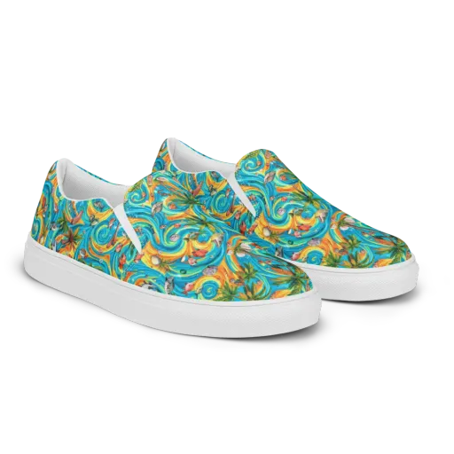 Paradise Gyre on a Women's Slip-On Canvas Shoes