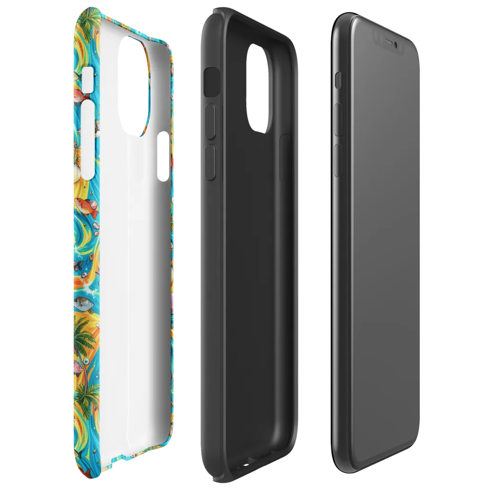 Paradise Gyre on Tough Case for iPhone® — Right