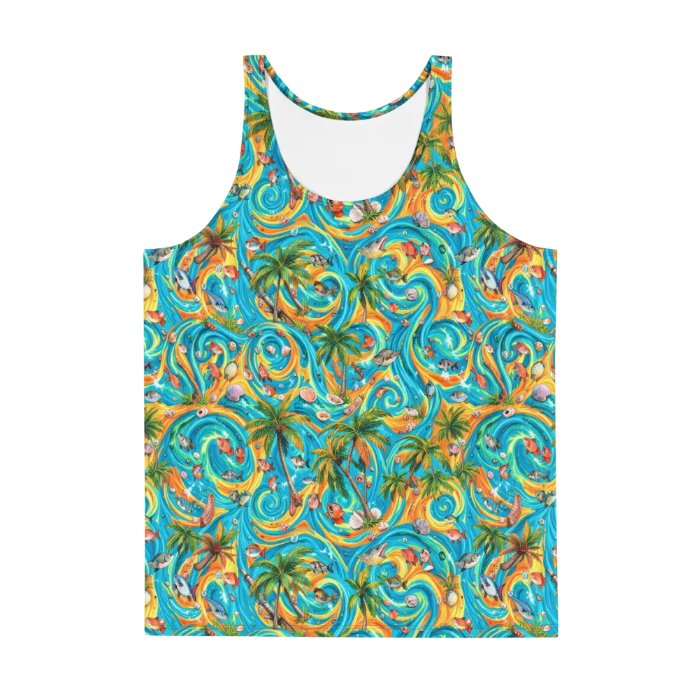 Paradise Gyre on Men's Tank Top — Front