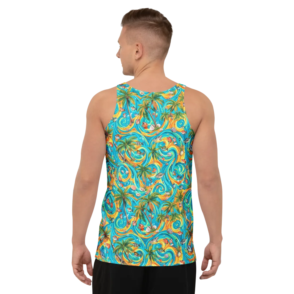 Paradise Gyre on Men's Tank Top — Back