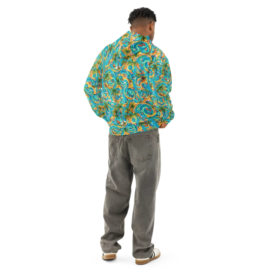 Paradise Gyre on Cotton Hoodie — Back
