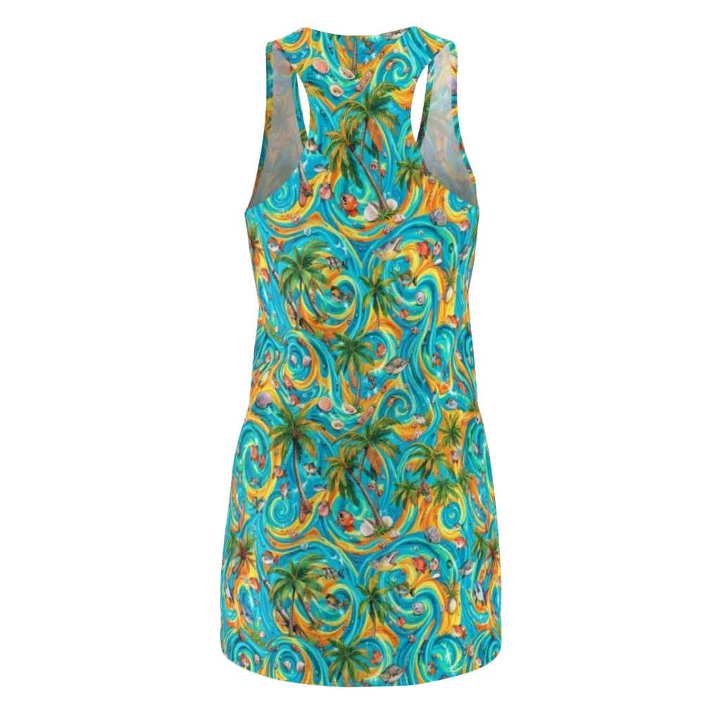 Paradise Gyre on Racerback Dress — Back