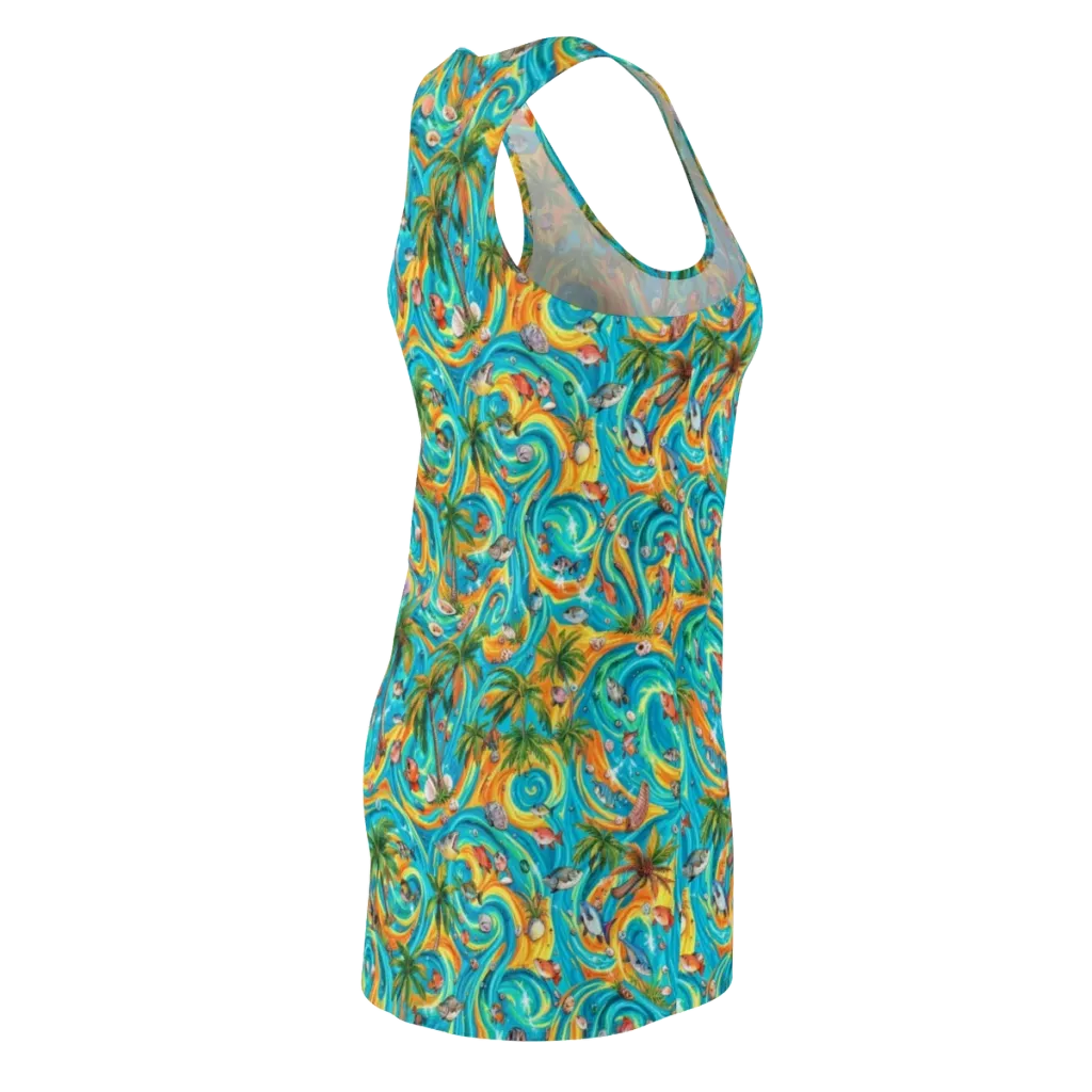 Paradise Gyre on Racerback Dress — Back Side