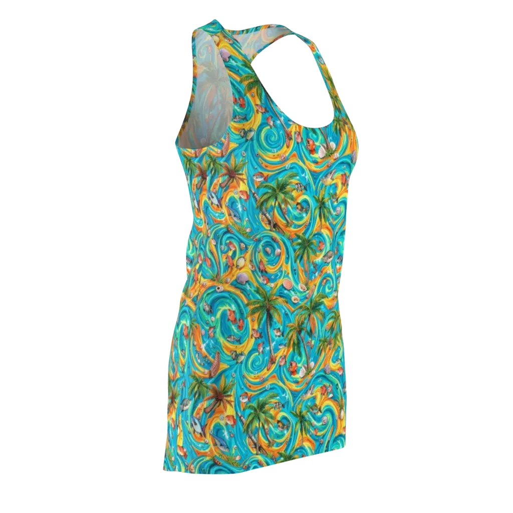 Paradise Gyre on Racerback Dress — Front Side