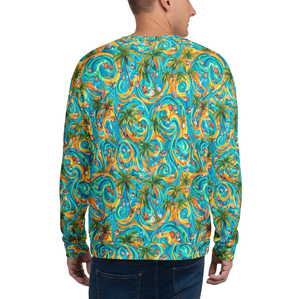 Paradise Gyre on Sweatshirt — Back