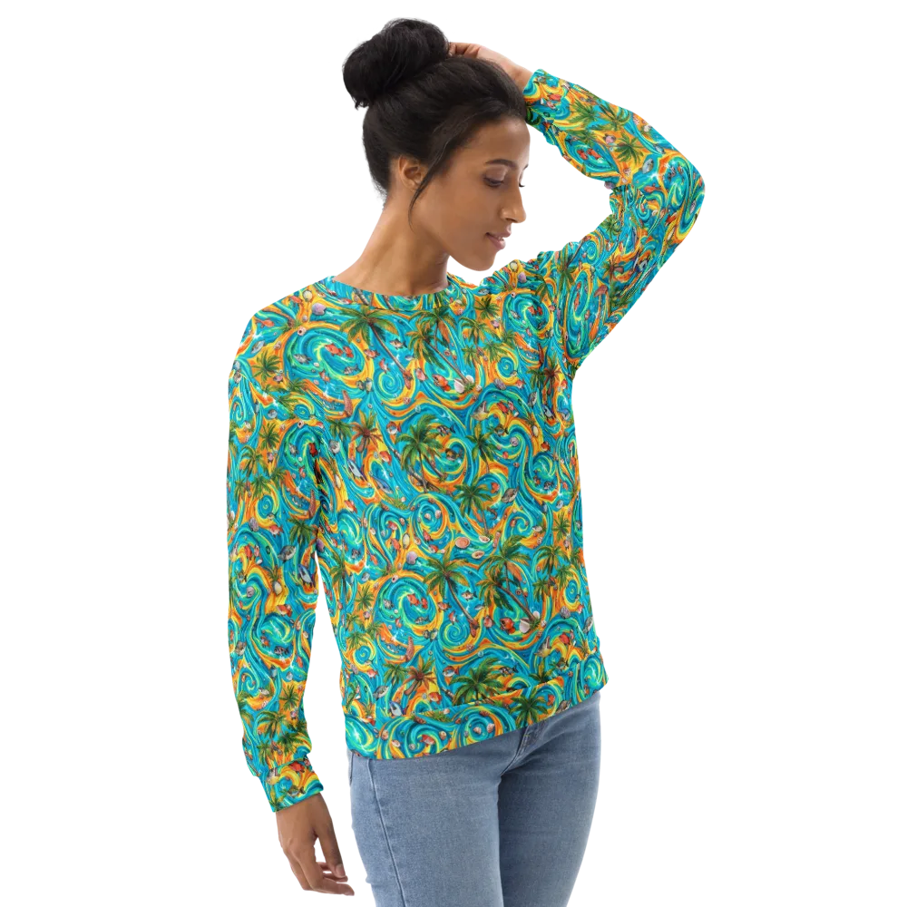 Paradise Gyre on Sweatshirt — Right Front