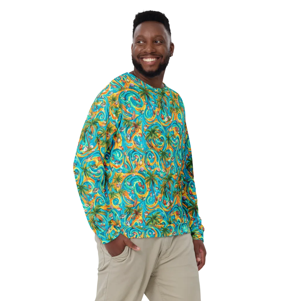 Paradise Gyre on Sweatshirt — Front