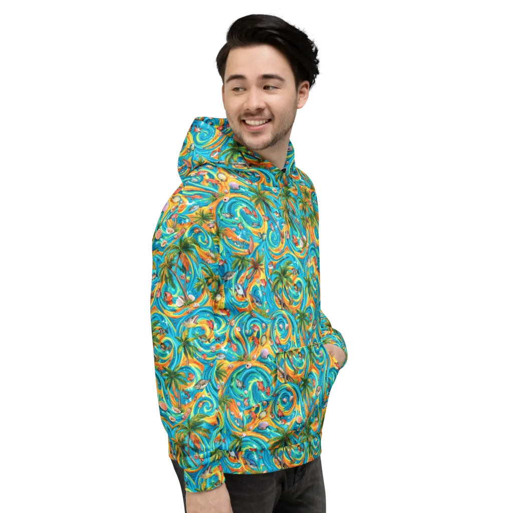 Paradise Gyre on Hoodie — Right