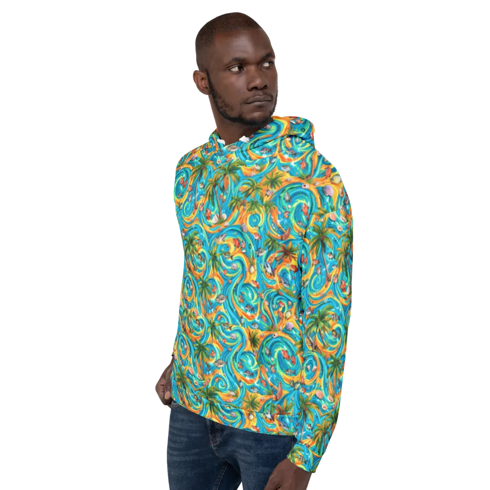 Paradise Gyre on Hoodie — Left
