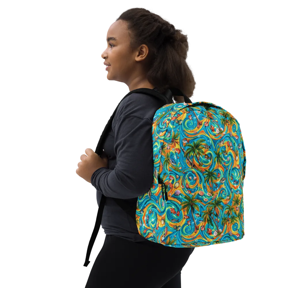 Paradise Gyre on Minimalist Backpack — Right Front