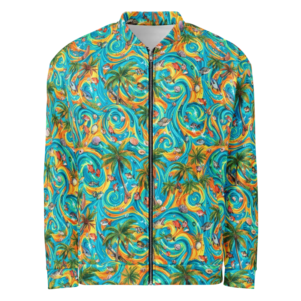 Paradise Gyre on Bomber Jacket — Front