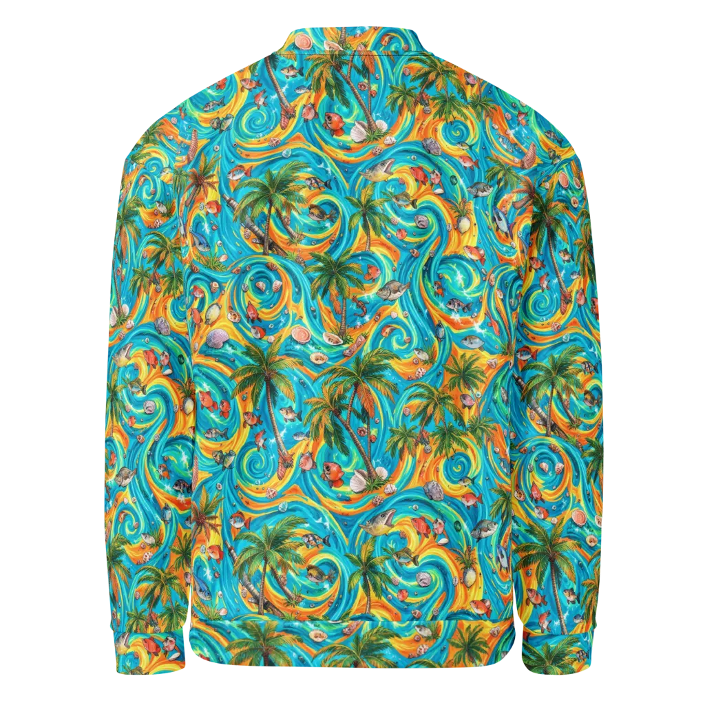 Paradise Gyre on Bomber Jacket — Back