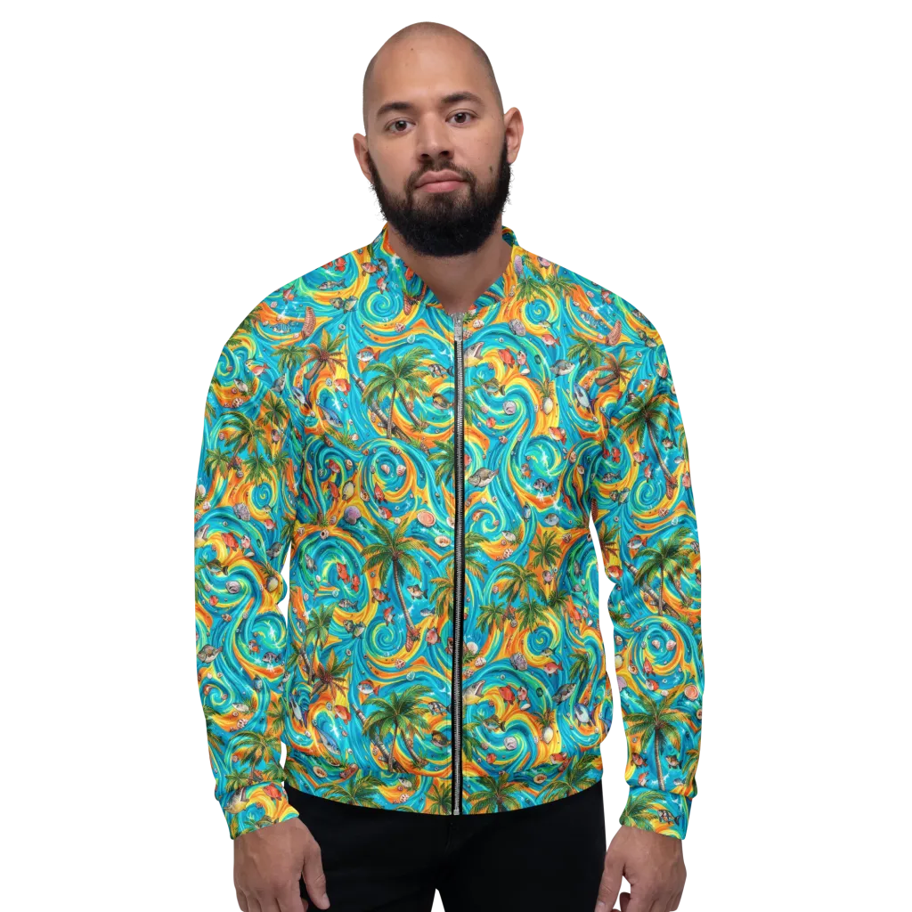 Paradise Gyre on Bomber Jacket — Front