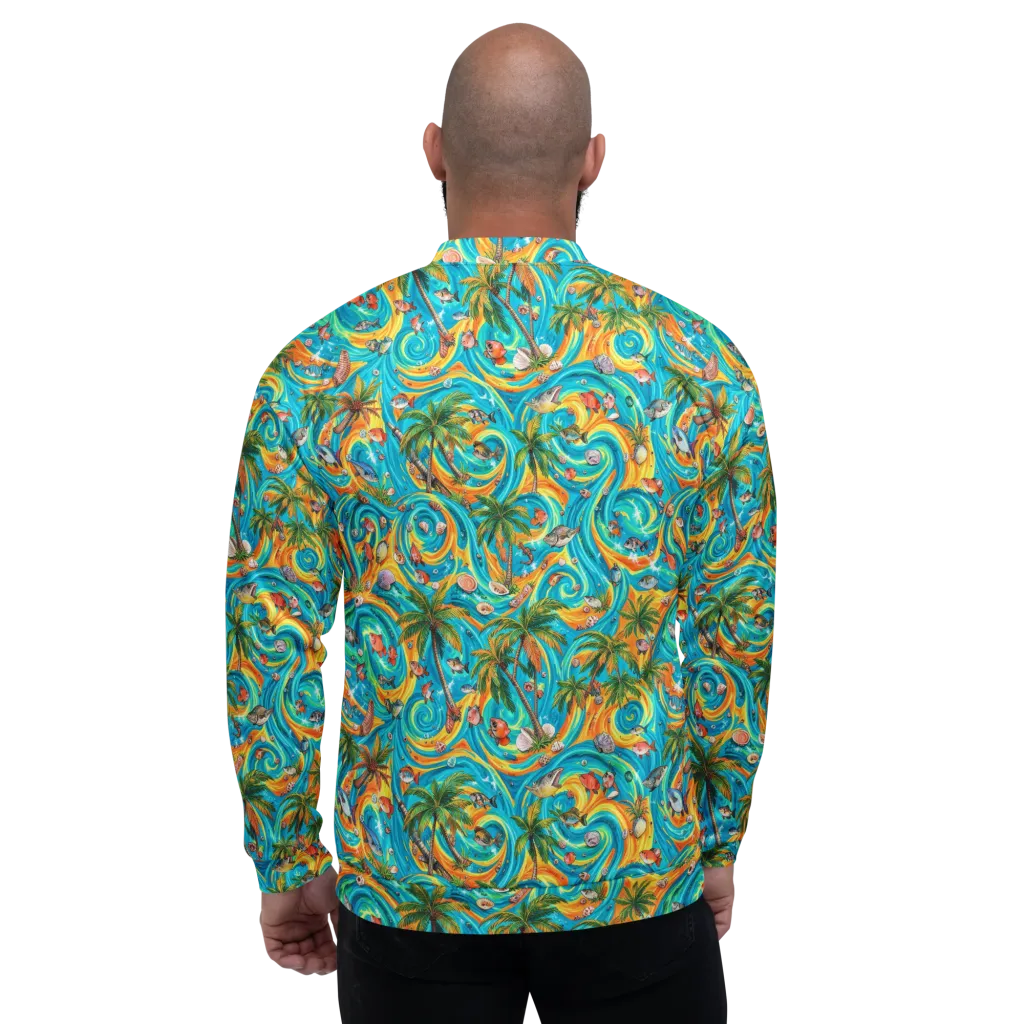 Paradise Gyre on Bomber Jacket — Back