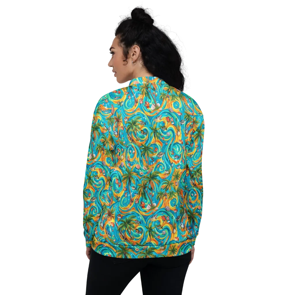 Paradise Gyre on Bomber Jacket — Back