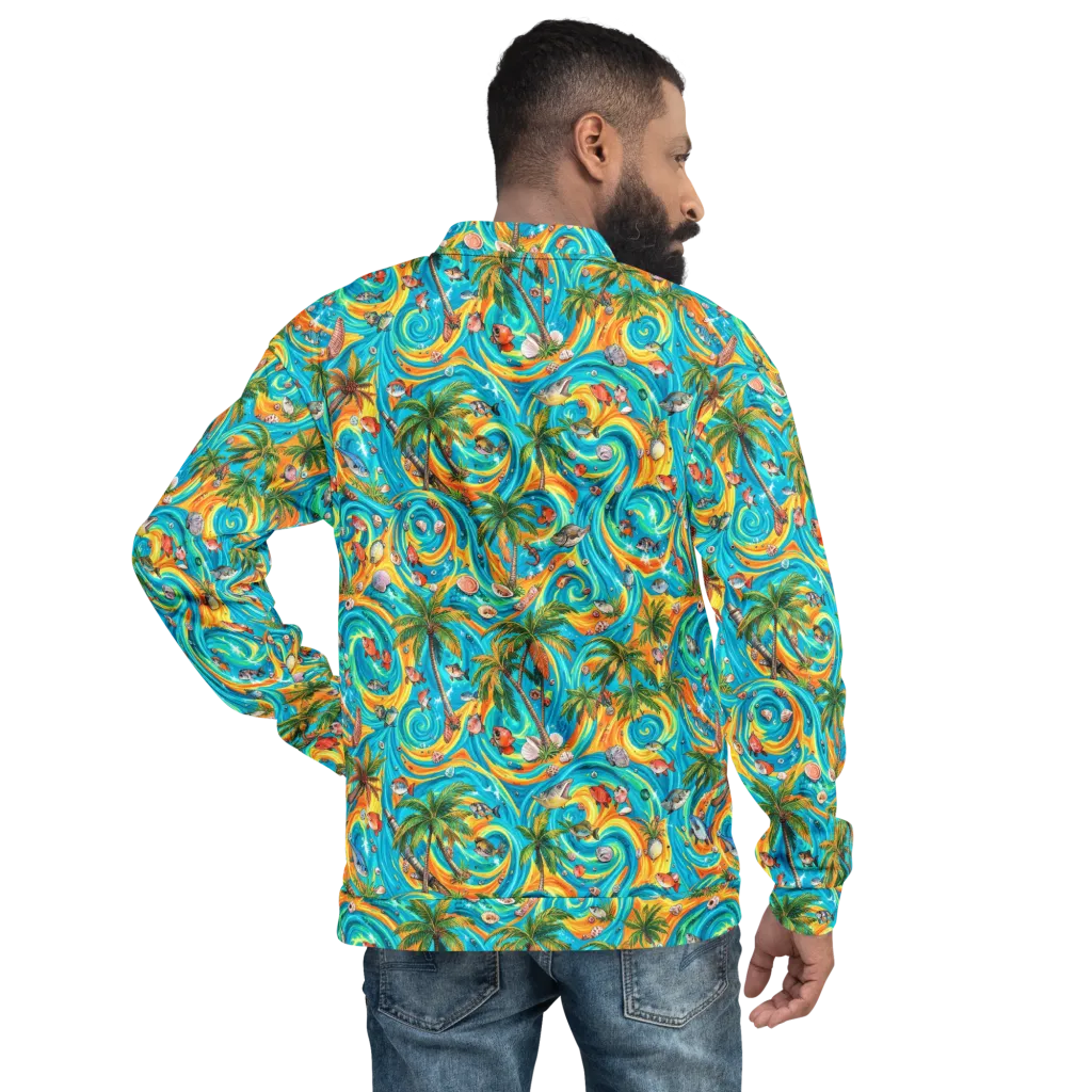 Paradise Gyre on Bomber Jacket — Back