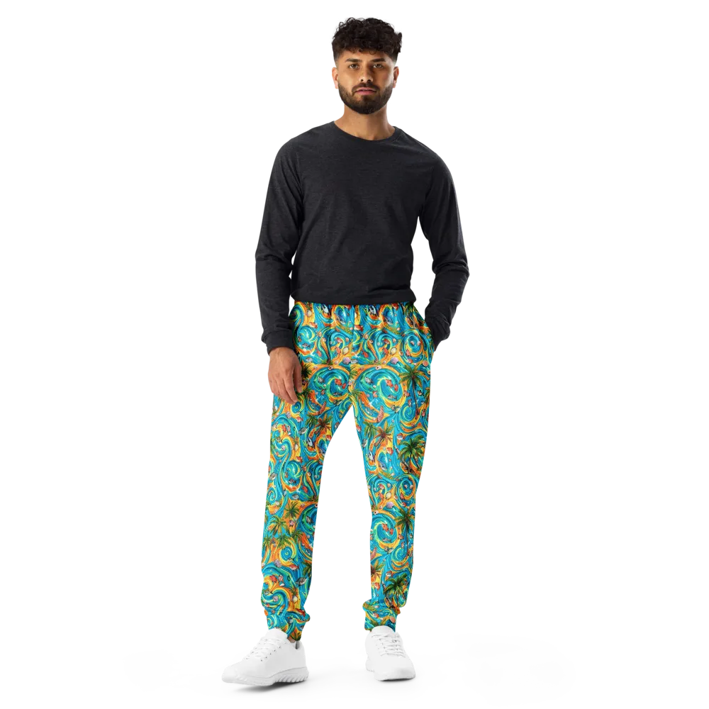 Paradise Gyre on Men's Joggers — Front