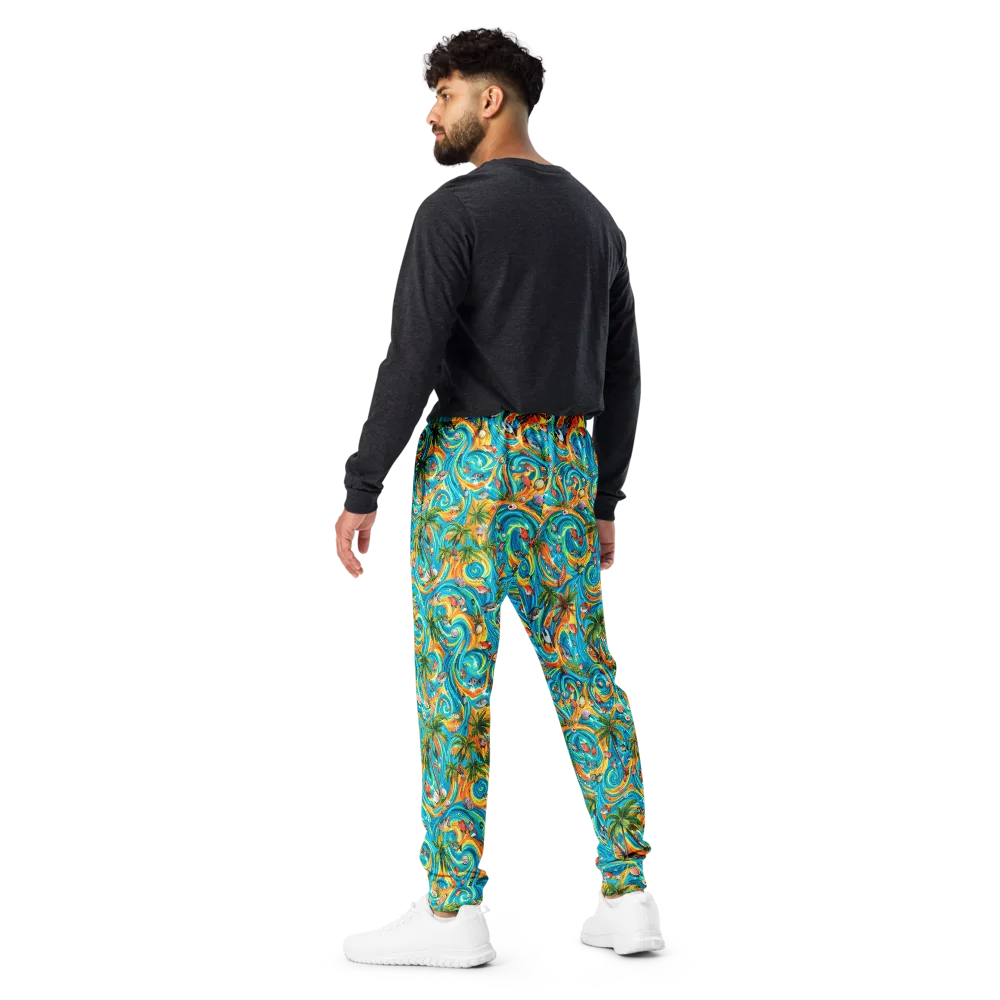 Paradise Gyre on Men's Joggers — Back