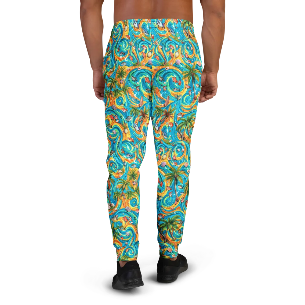 Paradise Gyre on Men's Joggers — Back