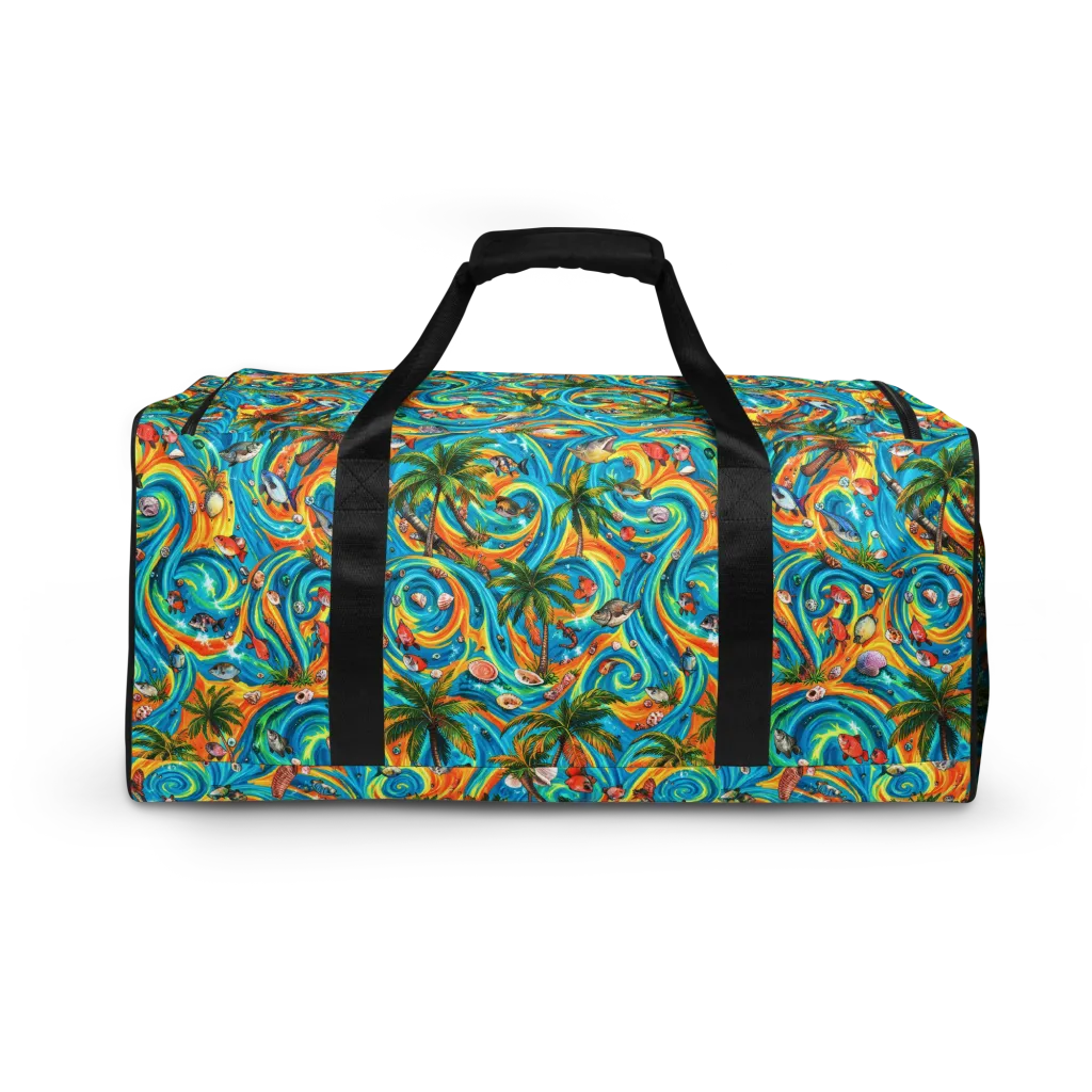 Paradise Gyre on Duffle Bag — Back