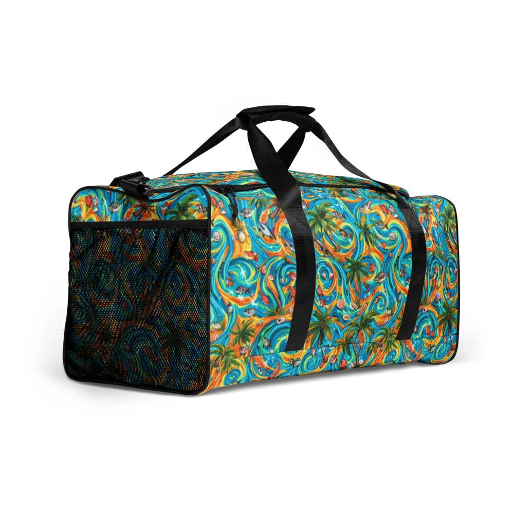 Paradise Gyre on Duffle Bag — Right Front