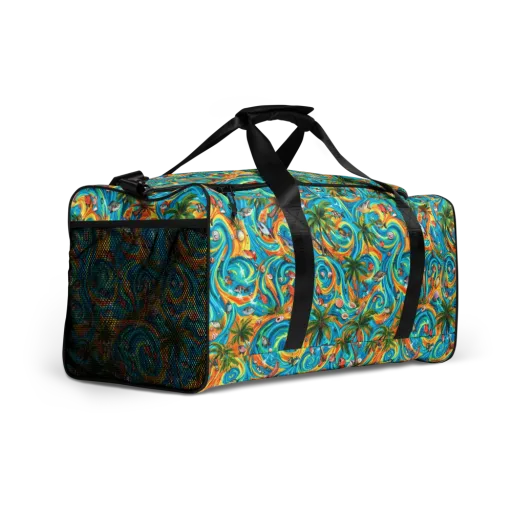 Paradise Gyre on a Duffle Bag