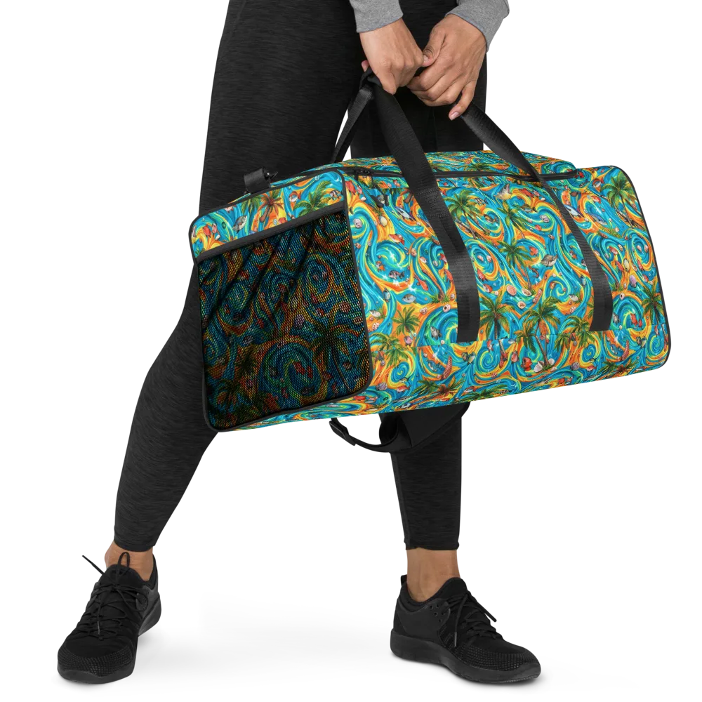 Paradise Gyre on Duffle Bag — Right Front