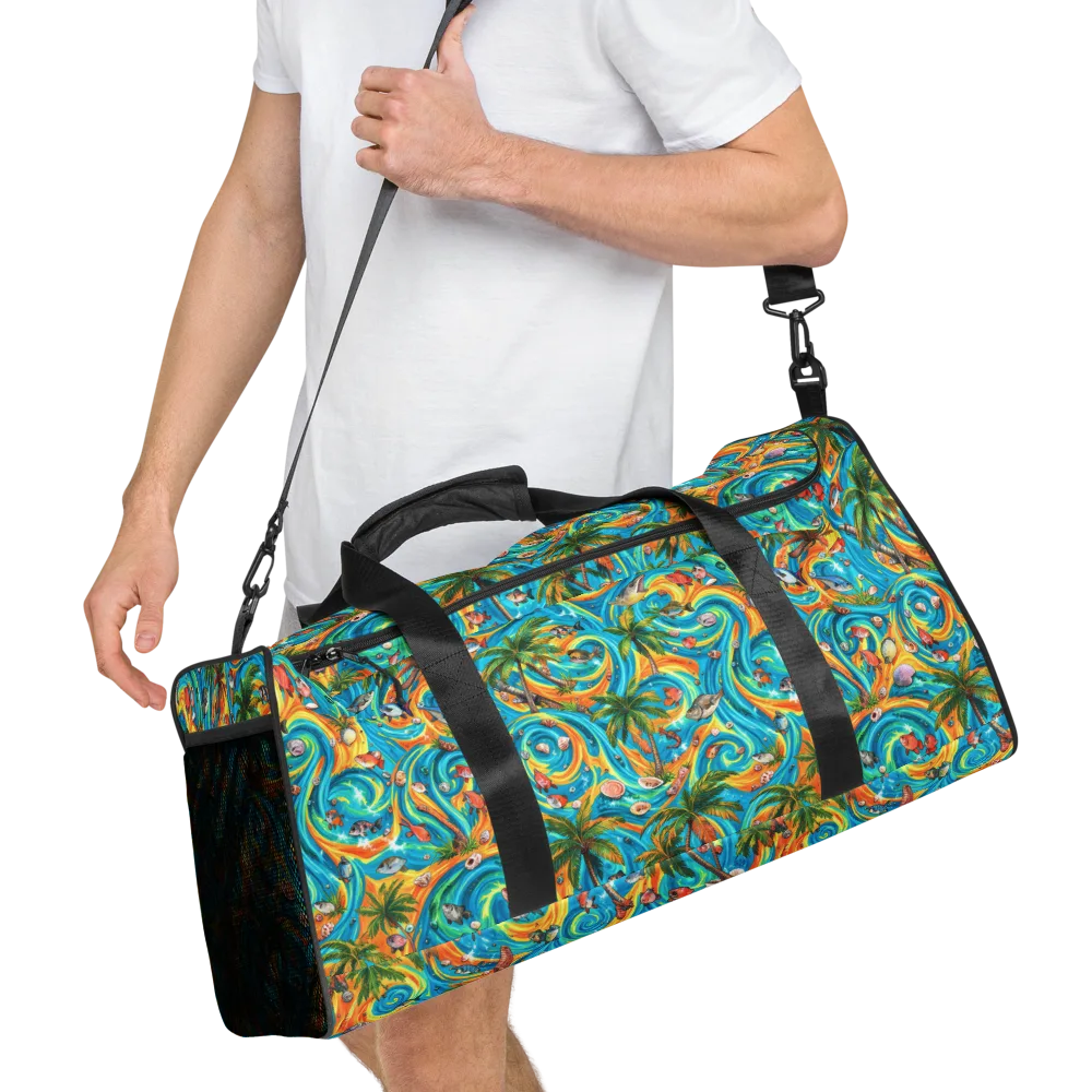Paradise Gyre on Duffle Bag — Right Front