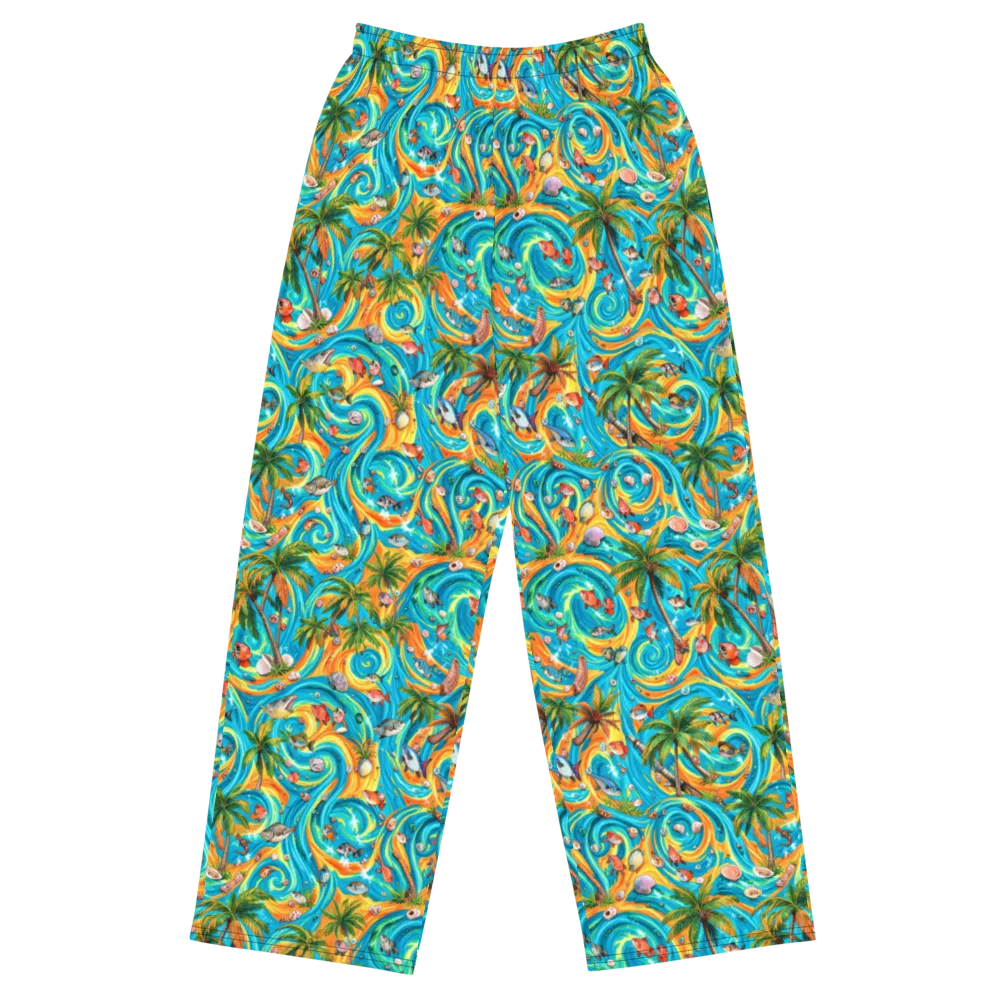 Paradise Gyre on Wide-Leg Pants — Front