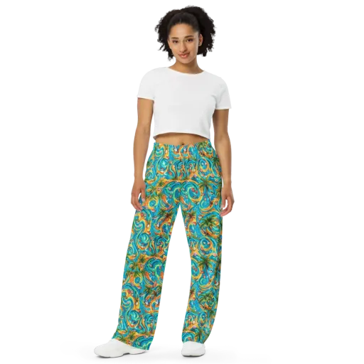 Paradise Gyre on a Wide-Leg Pants
